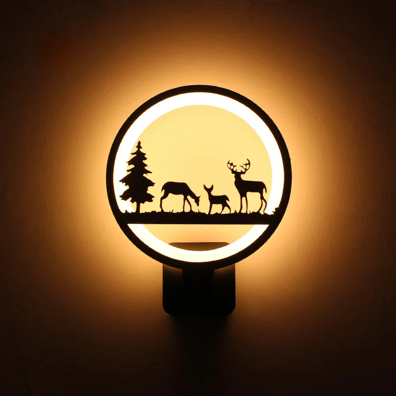  [WECUS] 15W LED Wall Lamp Modern Creative Bedroom Beside Wall Light Indoor Living Room Dining Room  - 2000658929