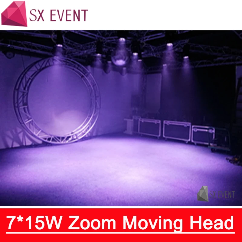 Китай профессиональное освещение Поставщик led 7x15 Вт RGBW 4in1 масштабирования wash moving
