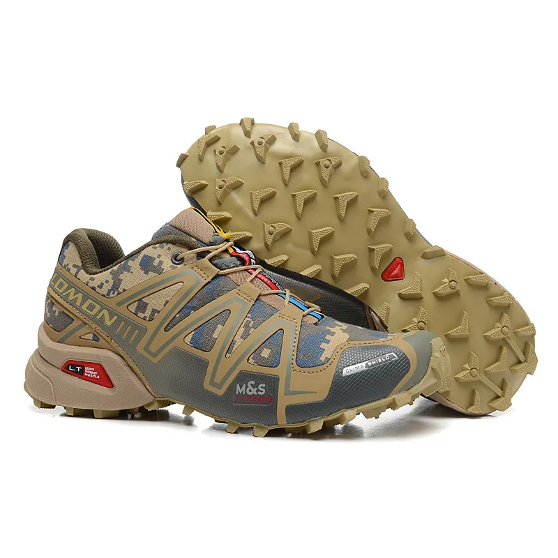 2018 Salomon Shoes Men Speed Cross 3 CS Sneakers Mens Camo Cross-country Running Shoes Male Athletic Shoes Sport shoes