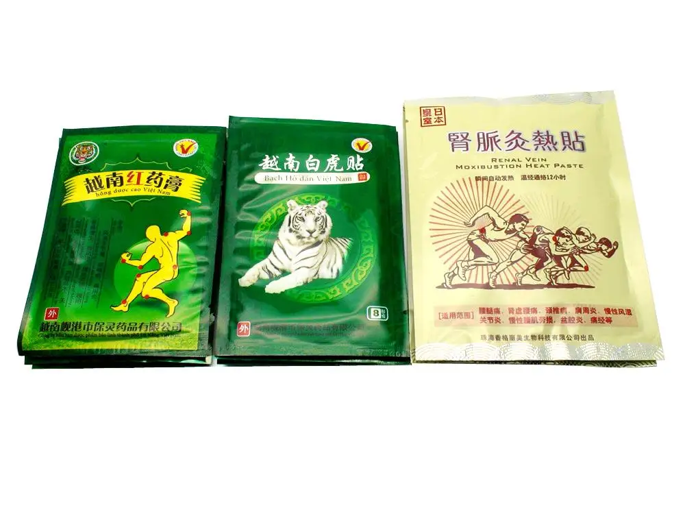 24Pcs Tiger Balm Patch+24Pcs Red Tiger Balm Plaster+2Pcs Chinese