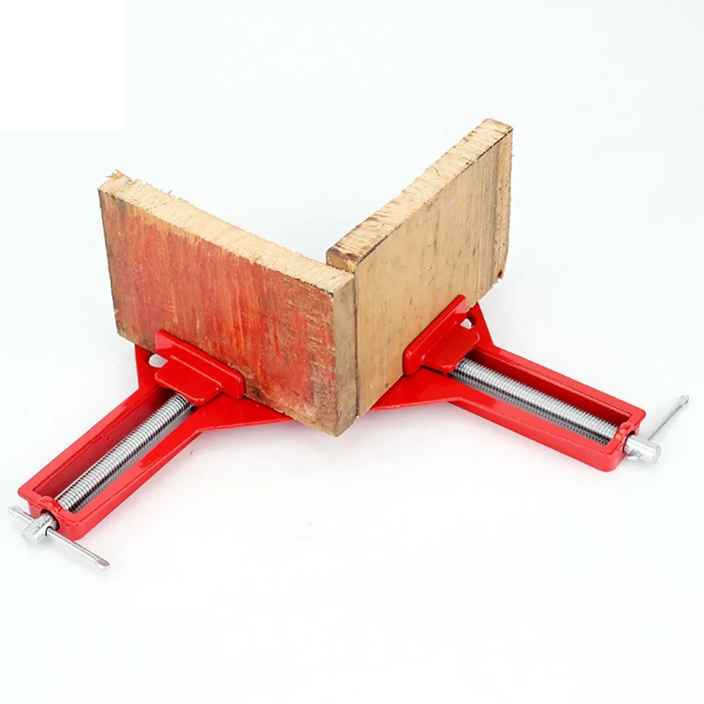 

Aluminum Woodworker Tool Angle Clamps 90 Degree Right Angle Clip Picture Frame Corner Clamp Woodworking Clamping Kit 4 inch