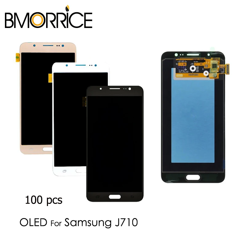100 шт. AMOLED для Samsung Galaxy J710 2016 J710F J710FN J710M J710H ЖК-дисплей OLED кодирующий