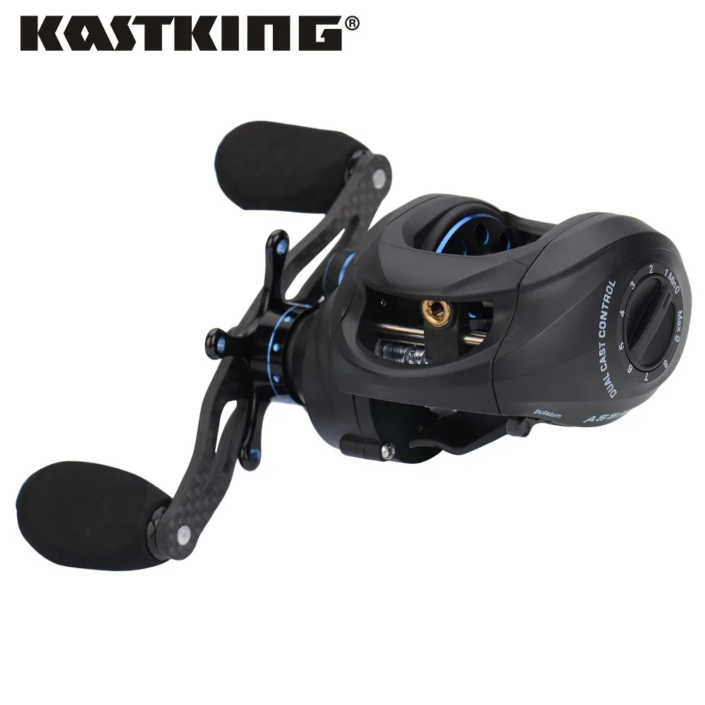 KastKing Убийца Полное Тело Углерода 12BBs 7.5 КГ/16.5LB Макс Перетащите Reel Baitcasting Dual Brake Syetem
