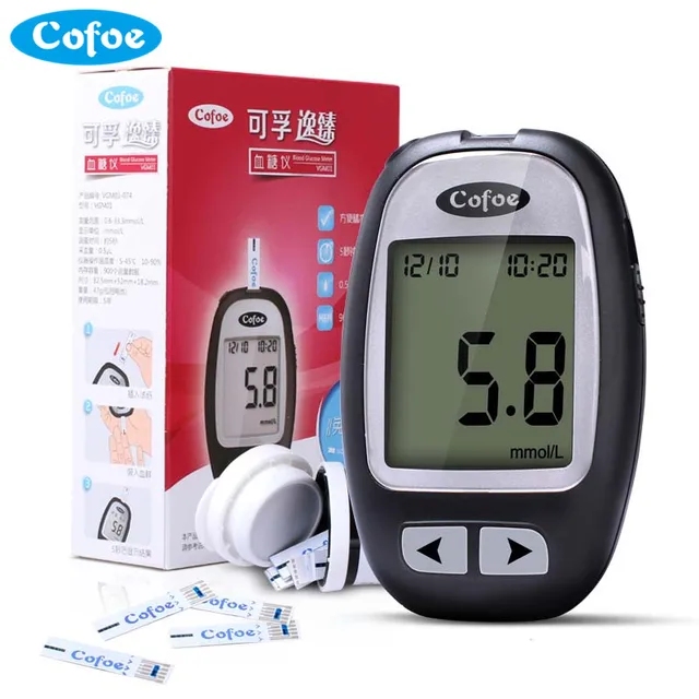 test glucose instrument blood Yizhen With Test Blood Diabetes Monitor Glucose Meters