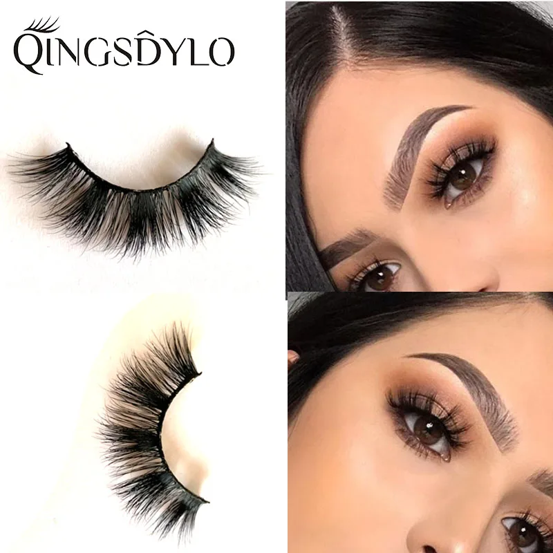 

3D Dramatic Mink Lashes Natural Length Handmade Volume Soft Lashes--2019 Eyelash Extension Real Mink Eyelash Makeup Cruelty Free
