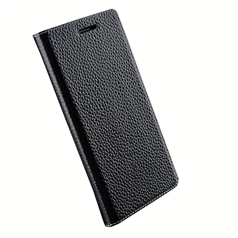 Black Ручной работы вьетнамки из натуральной кожи чехол для Wiko вид lite Max Go lite премьер XL View2 pro - Цвет: Black