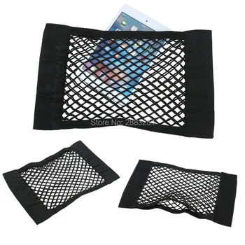 

Car Styling Car Rear Trunk Back Seat Elastic String Net Mesh Storage Bag for Nissan qashqai tiida almera juke note Accessories