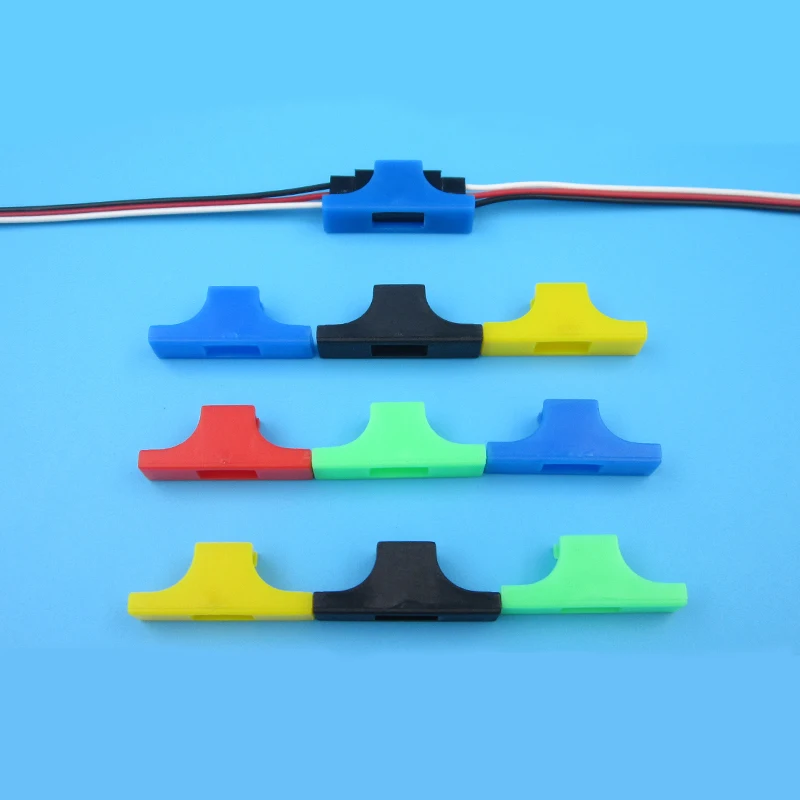

20PC Servo Extension Cable Buckle Clip Plastic Servos Cord Fastener Jointer Plugs Fixing Holder for DIY RC Airplane Parts