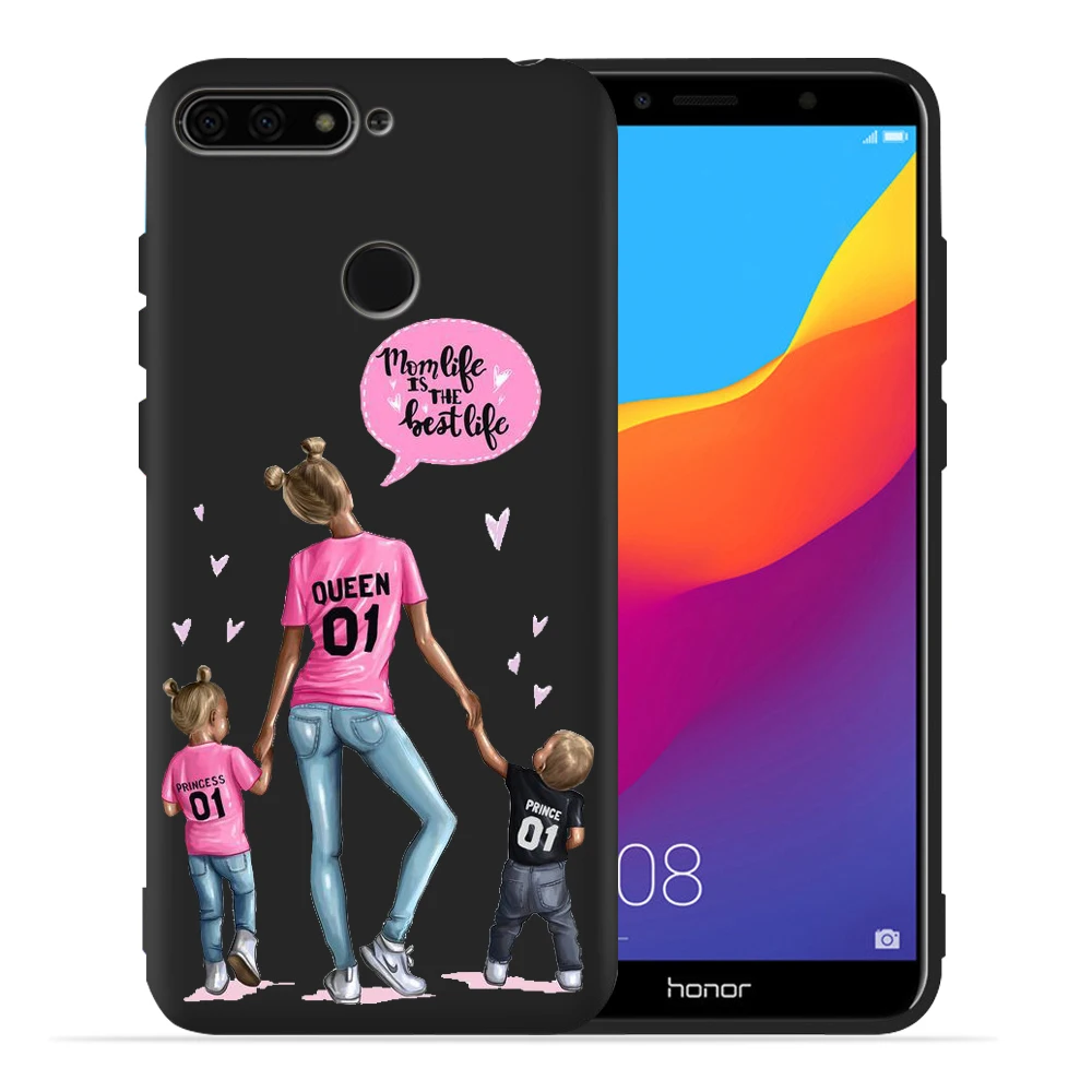 Чехол для Huawei Honor 10 Lite, Модный чехол Super Mom, милый детский чехол для Honor 9 Lite 10 9 8 8x 8c 8 Lite, защитный чехол Etui