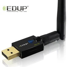 EDUP USB беспроводной Wi-Fi адаптер 300 Мбит/с 802.11n легко установить Wi-Fi приемник ethernet USB адаптер сетевой карты для портативных ПК