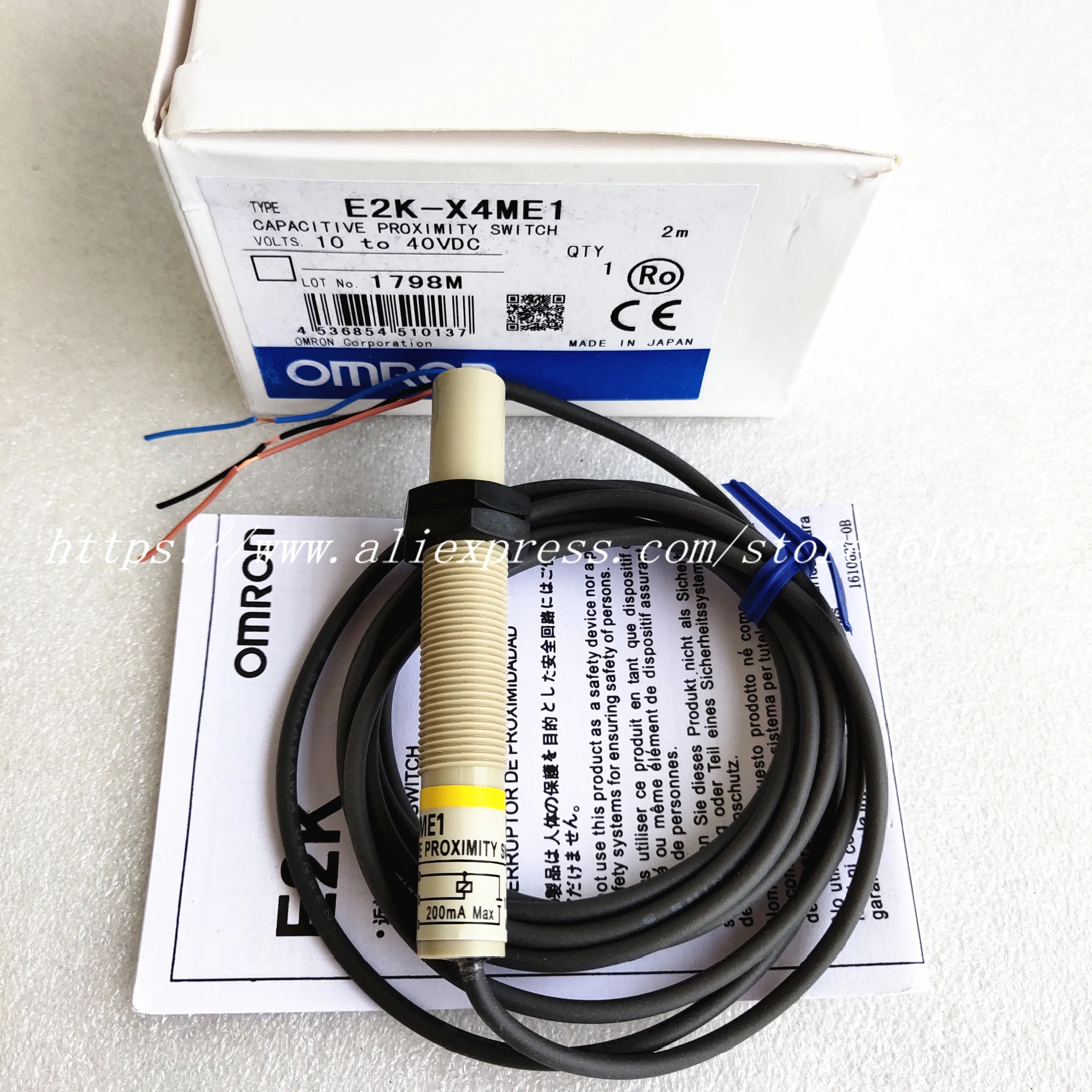 New Omron proximity switch E2K-X4MF1 E2K-X4MF1 one year warranty