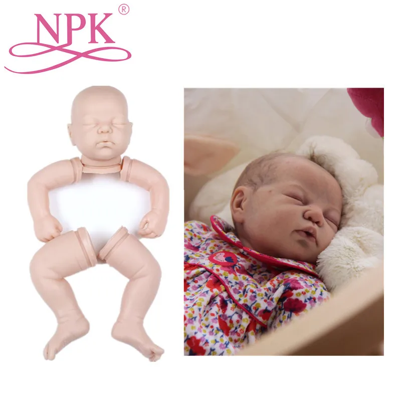 NPK 19 дюймов экспортный качественный набор кукол для силикона Reborn Baby Dolls цельные силиконовые виниловые наборы кукол для DIY 48 см Reborn Doll Toys