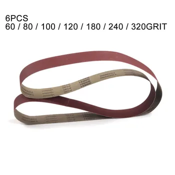 

7x 2X82 Polishing Aluminum Oxide Sanding Belts Grinding Abrasive Tools 80/320#