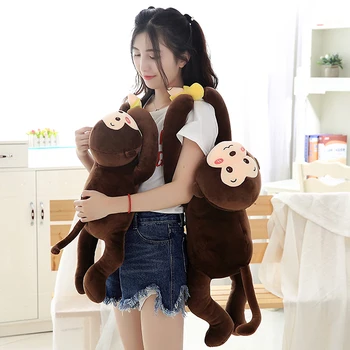

Lovely Plush Monkey Toy Soft Plush Pillow Animal Stuffed Doll Sofa Cushion Cartoon Pillow Banana Dolls Kid Girl Birthday Gifts