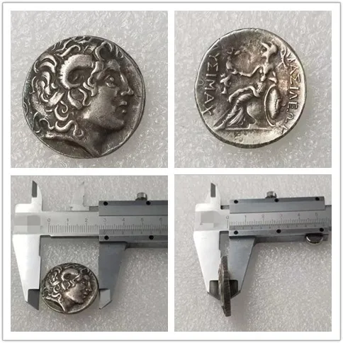 Редкий старинный греческий монета-415 Tetradrachm копия монет - Цвет: 3