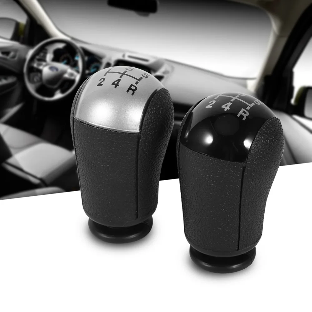 Perilla de caja de cambios MT de 5 velocidades para coche, S-MAX Mondeo MK3 para Ford Focus, color negro/gris, 2 colores para elegir, pomo