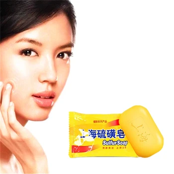 

85g Handmade Sulfur Soap Face Care for Acne treatment Blackheads Removal sterilization Moisturizing