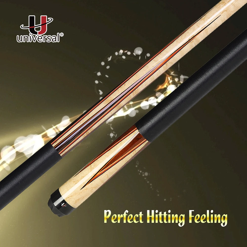 Universal UN112-3 Pool Cue Stick Kit Billiard 12.9mm Tip Technology Maple Shaft for Athletes Fine Billiar 2019 | Спорт и развлечения