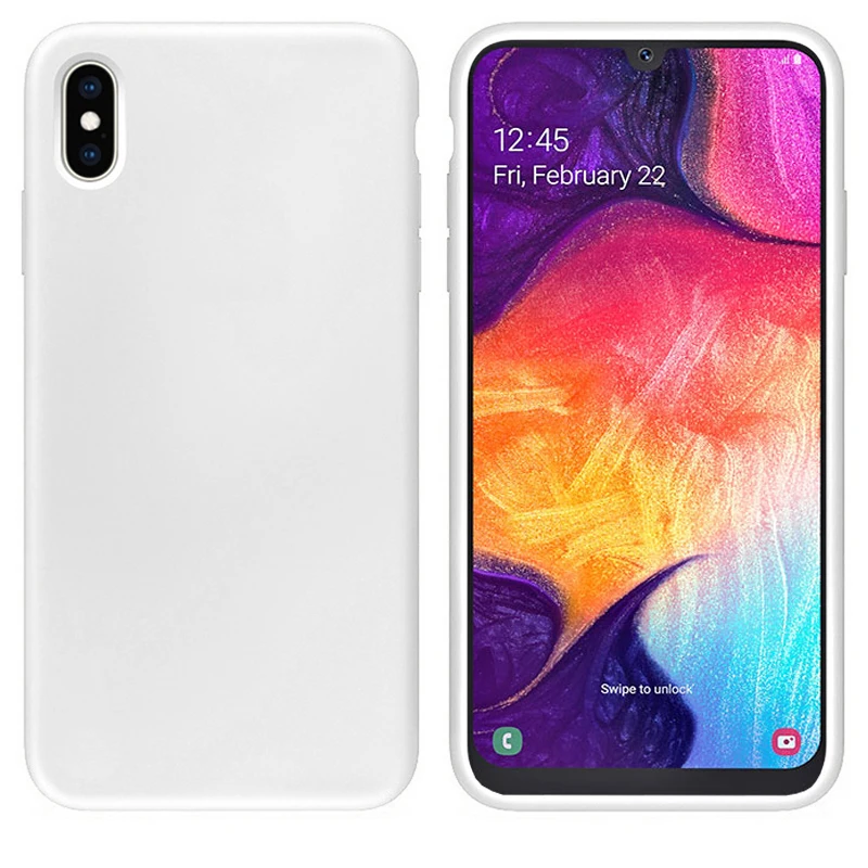 White Мягкий чехол для samsung Galaxy S10 S8 S9 Plus S10e S7 S6 edge Note 8 9 5 Note8 Note9 модный противоударный ТПУ силиконовый чехол - Цвет: White