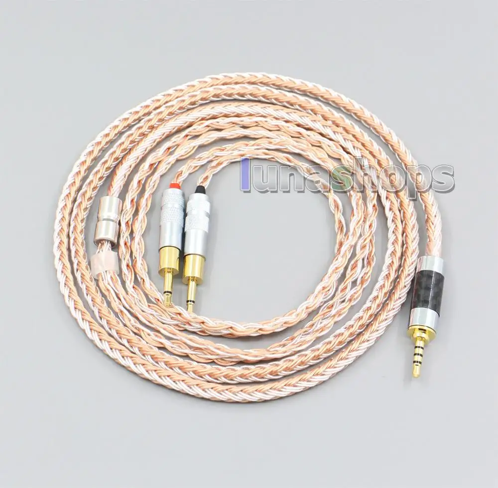 2 5 мм 3 XLR TRRS сбалансированный 16 жильный OCC серебристый смешанный кабель для