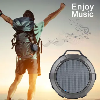 

Portable Bluetooth speaker Wireless loud speaker Better Bass 24-Hour IPX5 With Mic Waterproof Blutooth Shower Speakers Vibration