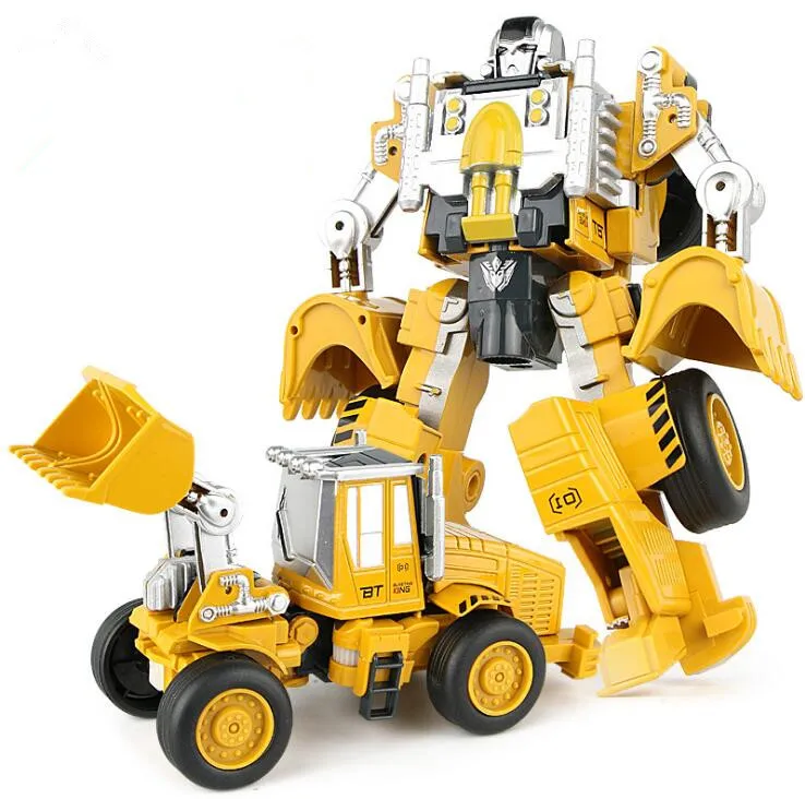 Робот-трансформер, машина из металлического сплава, строительный автомобиль, грузовик в сборе, деформационная игрушка, 2 в 1, робот, детские игрушки, подарки
