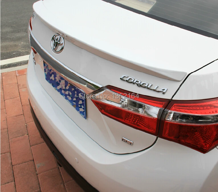 Auto rear spoiler car painted abs spoiler for toyota corolla 2014 2015