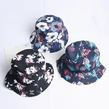 Цветочный принт с обеих сторон Панама для рыбака шляпа уличная дорожная шляпа шляпы от солнца для мужчин и женщин 281