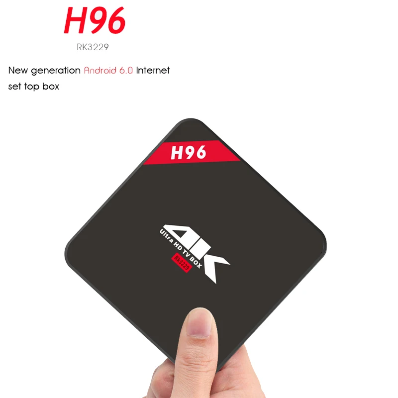 H96 Android ТВ коробка IPTV бесплатно 1 год RK3229 28nm четырехъядерный процессор Cortex A7 6 0