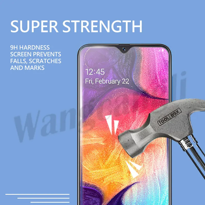 for Samsung Galaxy A30 A50 A10 screen protector high-strength glass for Samsung A30 A50 M30 protective glass film screen protect