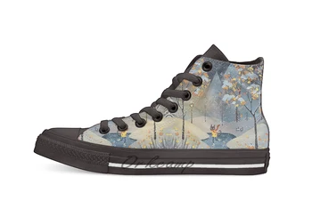 

Ice Skating Cat Novelty Design Casual Canvas Shoes Custom shoes Drop Shipping