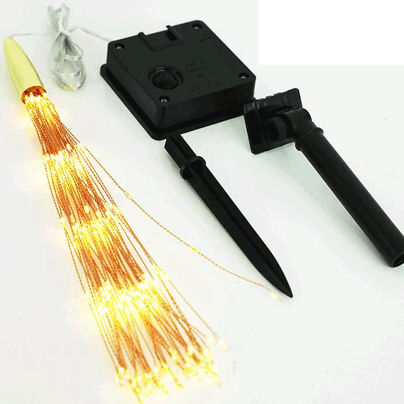 Jardim ao ar Luzes de Fadas Fogos de Artifício Luz da Corda Solar Livre Pendurado Starburst Fada Natal Ano Novo Iluminação 200 Led Luz 3 200 led solar luz jardim ao ar