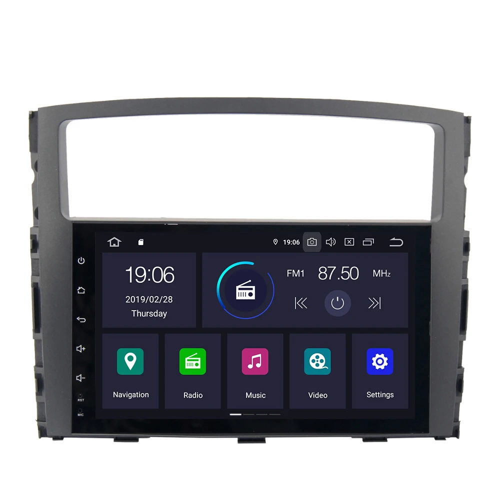 Top KOOCAVS 9 " IPS Android 9.0 Car GPS Radio Player for Mitsubishi Pajero V97 V93 2006 2007 2008 2009 2010 2011 4GB+64G Multimedia 4