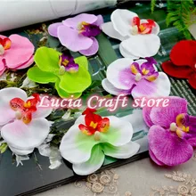 6 шт/12 шт Орхидея цветок фаленопсиса головы украшение дома DIY мульти-использование искусственный цветок CA0407
