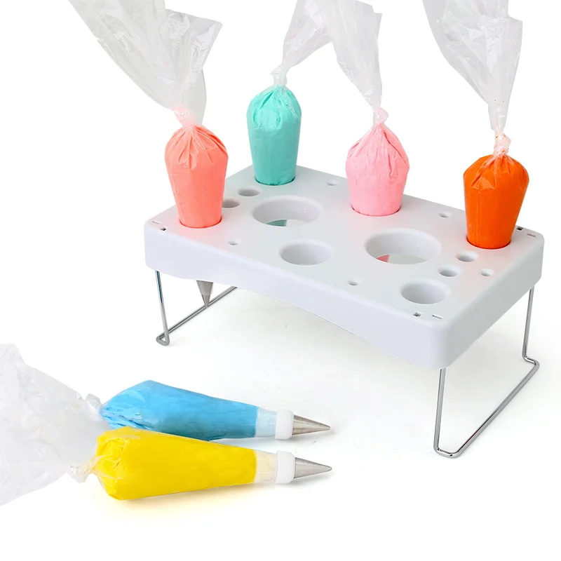 Folding cake Piping Bag holder Pastry Bag display rack Stand Fondant