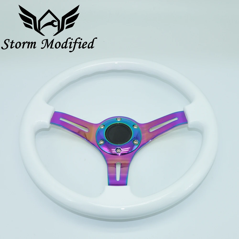 SuTong Modified Style Steering Wheel 350MM ABS Racing Car Steering