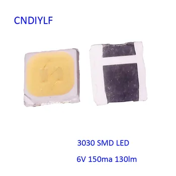 

Factory Outlet LED Chip 3030 6000K 150ma 120-130lm 6V For Light Fast Shipping via Regisitered Air Mail