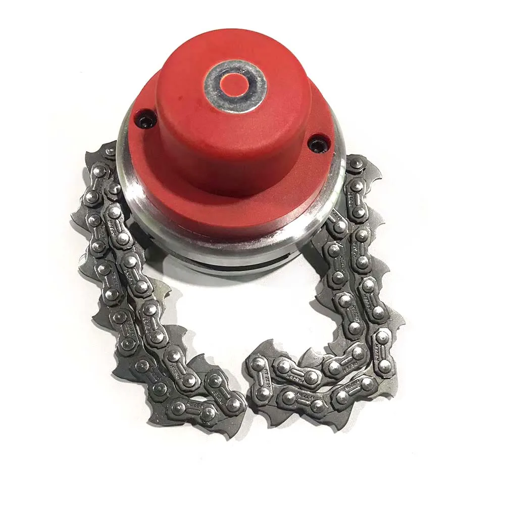 Trimmer Lawn Mower Chain Trimmer Head Chain Brushcutter For Garden Grass Brush Cutter Tools