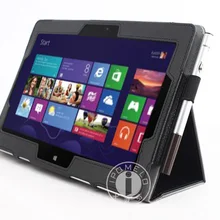 Роскошный кожаный чехол-книжка с подставкой для ASUS VivoTab Windows 8 RT TF600, защита экрана, стилус