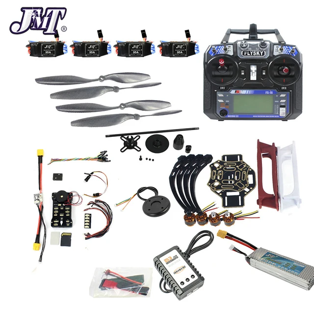 $166.44  JMT DIY FPV Drone Quadcopter 4-axle Aircraft Kit 450 Frame PXI PX4 Flight Control 920KV Motor GPS F