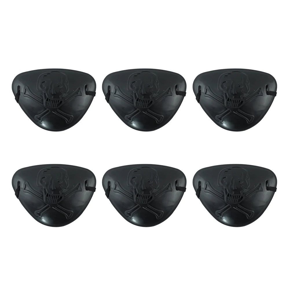 6pcs Eye Patch Creative Funny Party Prop Pirate Patch Eye Patch for Festival Cosplay Performance
