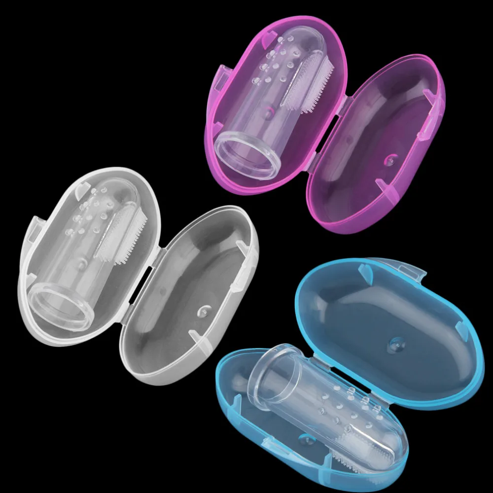 1Pcs Useful healthy Kids Baby Infant Soft Silicone Finger Toothbrush Teeth Rubber Massager Brush 1Pcs Useful healthy Kids Baby Infant Soft Silicone Finger Toothbrush Teeth Rubber Massager Brush