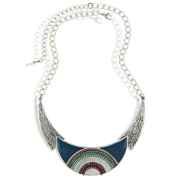 

Collier Femme 2019 Fashion Statement Necklaces & Pendants Vintage Geometric Choker Necklace for Women Maxi Collar Jewlery 5N209