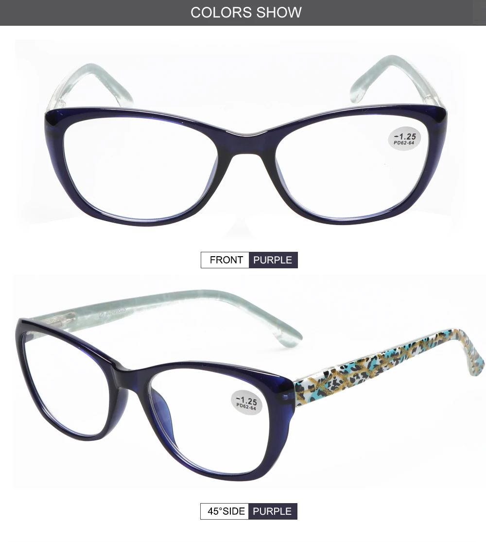 Очки для чтения женские очки для близорукости-6.00 Россия большой бренд разработан оптический кросс EV03-1723