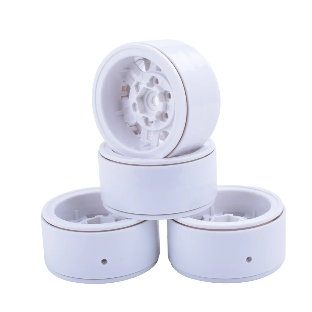 

4pcs RC Crawler Plastic 1.9 Inch Beadlock Wheel Rims for 1/10 TAMIYA CC01 Axial SCX10 D90 TRX4