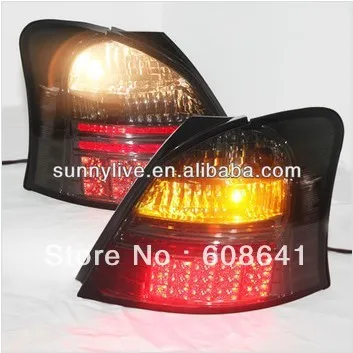 

For TOYOTA 06-11 Yaris LED Tail Light All Black V2 SN Style