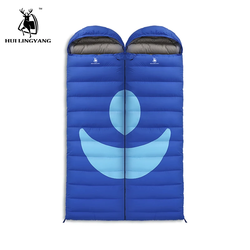 Hot Product  Winter Camping Sleeping Bag Portable Ultra-light Envelope Down Sleeping Bag Camping Travel 1500G wh