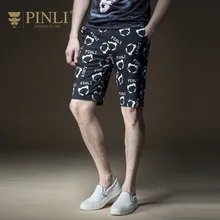 Настоящие спортивные повседневные короткие мужские товары Pinli, сделанные летом мужские микро печатные культивировать мораль досуг B182117378