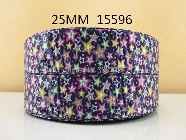 

(5yds per roll) 10Y15596 kerryribbon tape 1" grosgrain printed ribbon polyester diy headwear garment accessories ribbon
