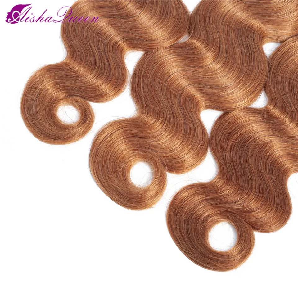 Aisha Queen Pre-colored 1B/30 Bundles Peruvian Body Wave Hair Ombre Human Hair Bundles 1b/30 Ombre Remy Hair